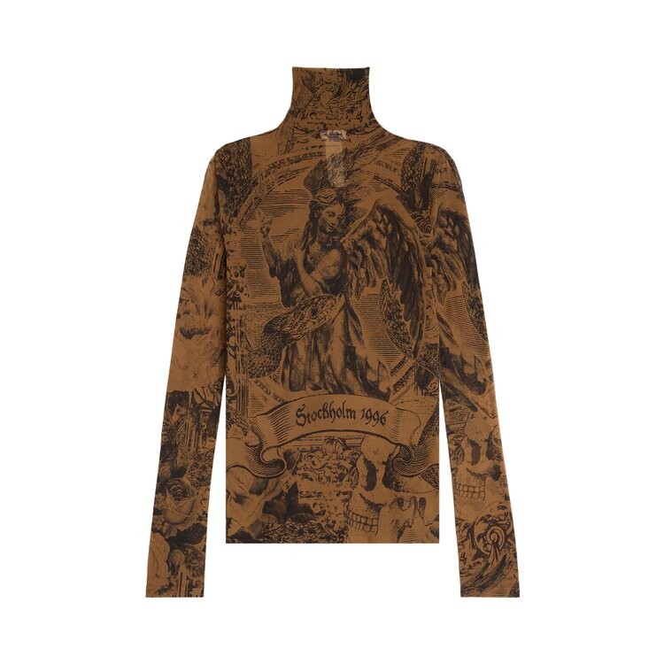 

Футболка Acne Studios T-Shirt, цвет Camel/Black