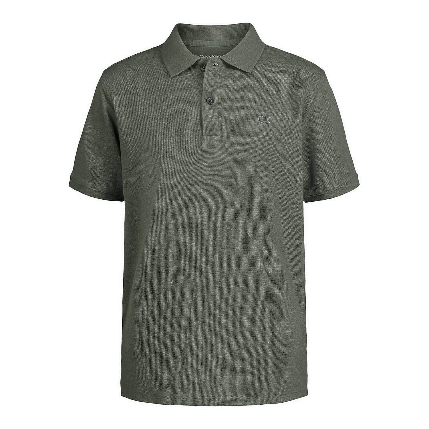 

Рубашка-поло для мальчиков Calvin Klein Solid Color Micro Pique, серый