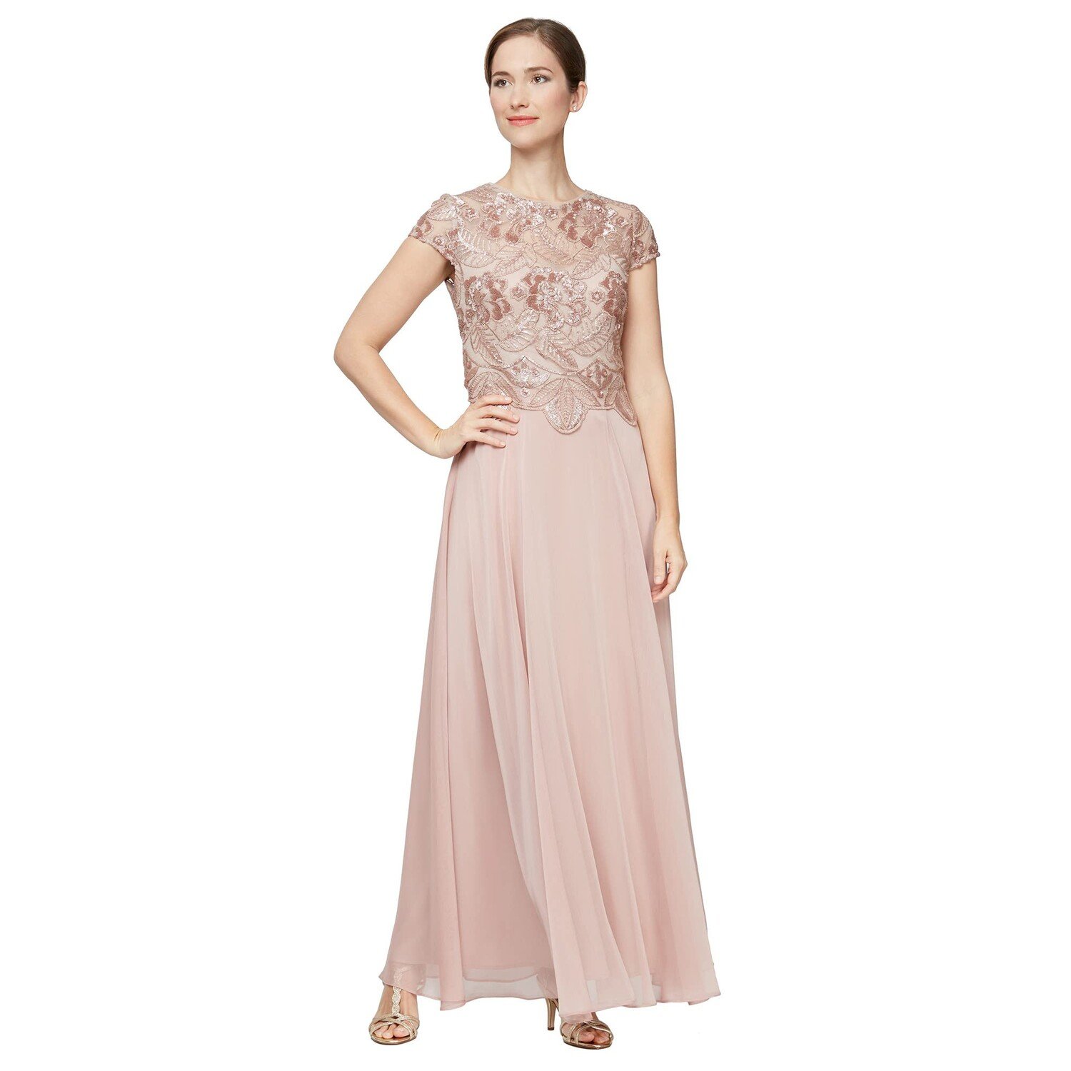 

Платье Alex Evenings, Long Cap Sleeve A-Line Dress