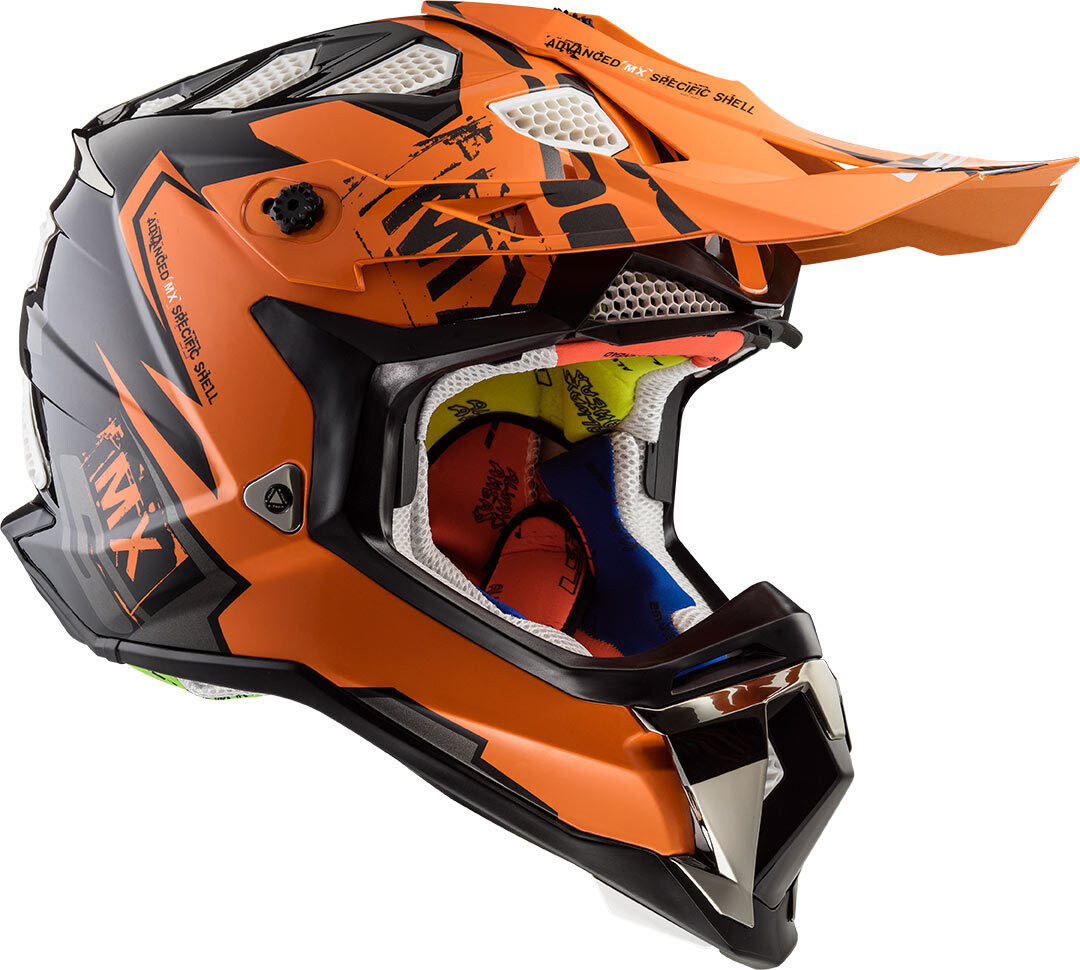 

LS2 MX470 Subverter Emperor Мотокросс шлем, черный/оранжевый