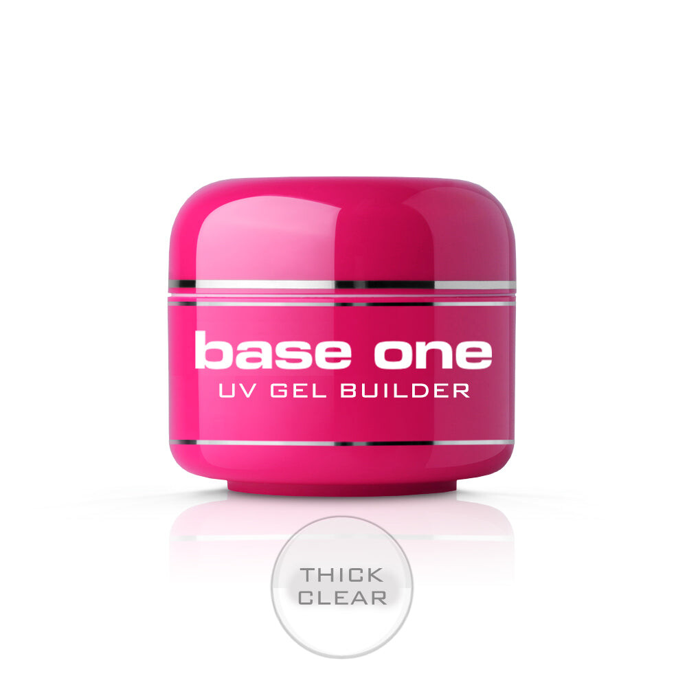 

Silcare Base One Thick Clear бесцветный гель для наращивания ногтей 5г