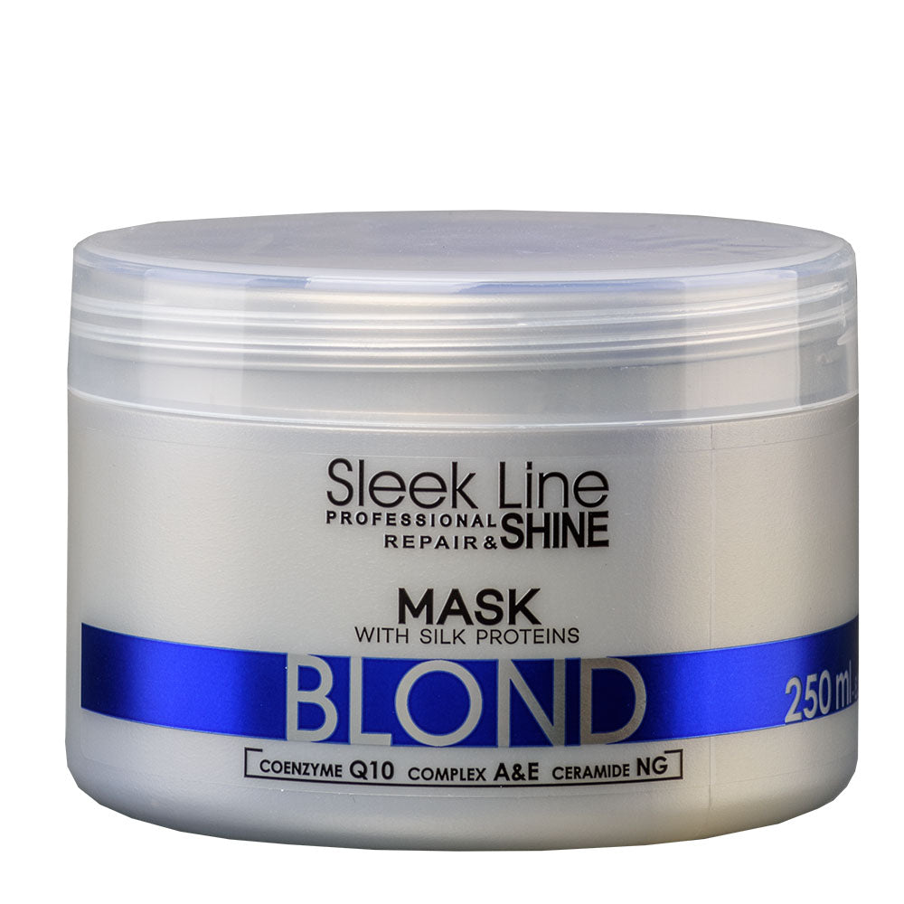 Stapiz Маска Sleek Line Blond Mask с шелком для светлых волос с платиновым  оттенком 250мл – заказать с доставкой из-за рубежа через онлайн-сервис  «CDEK.Shopping»