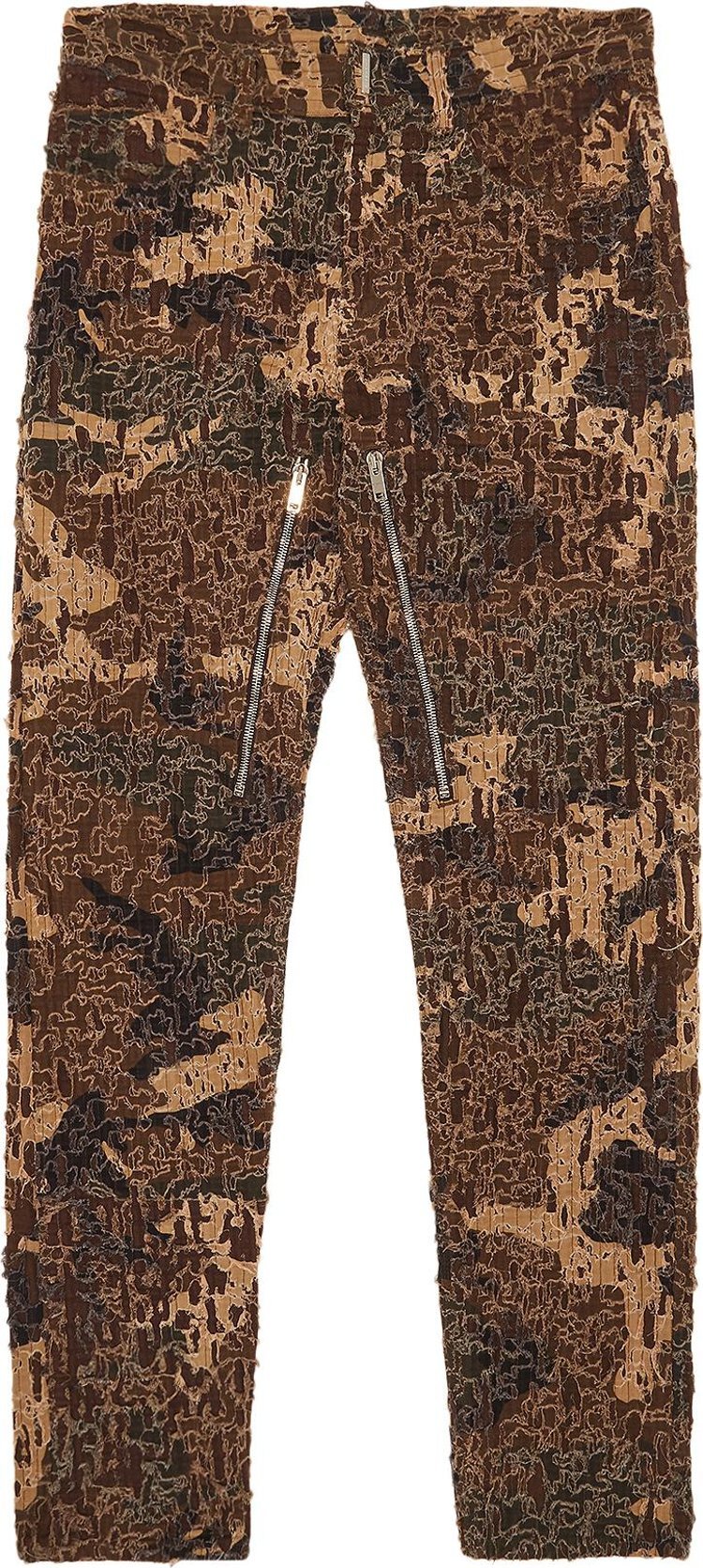 Брюки Givenchy Slim Fit Denim Trousers With Zips 'Brown/Beige', коричневый - фото