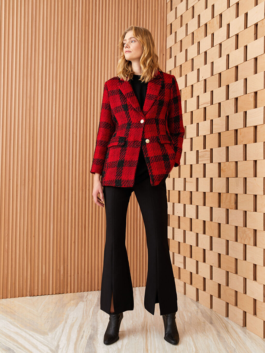 

Расклешенные женские брюки стандартного кроя LCW Modest