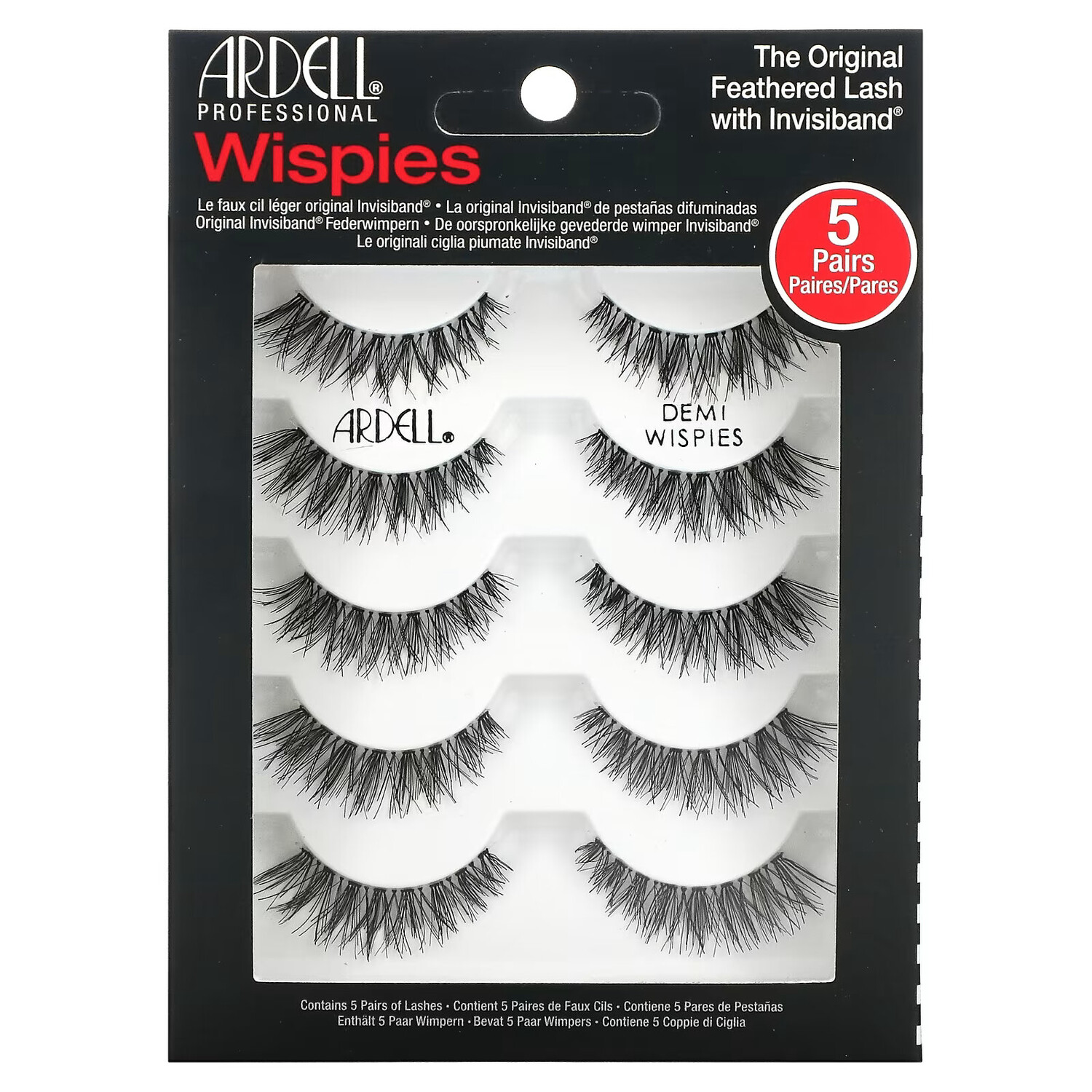 

Ardell, Wispies, оригинальные пушистые накладные ресницы с Invisiband, 5 пар
