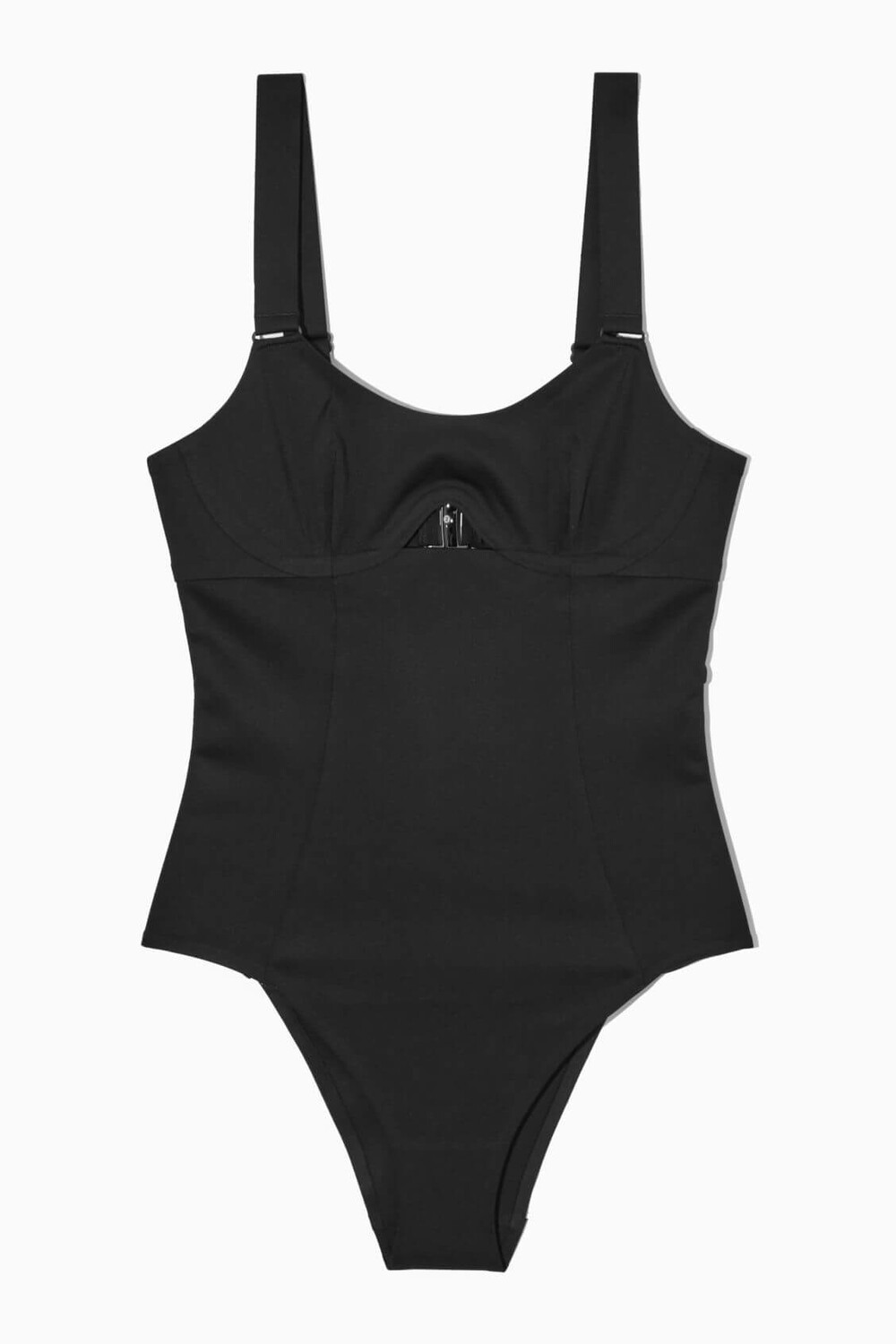 

Слитный купальник COS Cut-Out Scoop-Neck, черный