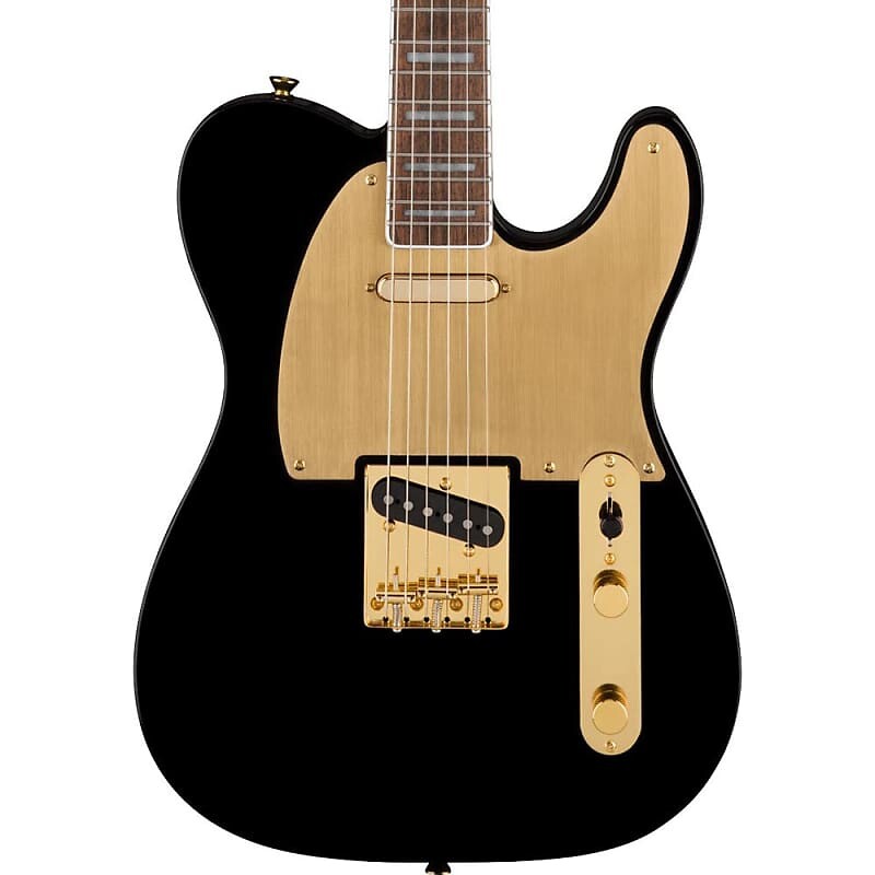 

Электрогитара Squier 40th Anniversary Telecaster, Laurel, Gold Edition, черная
