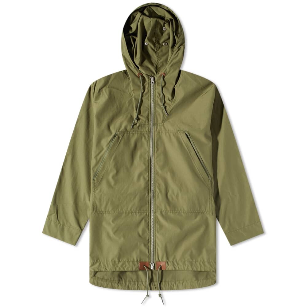 

Нейлоновый халат на молнии Nigel Cabourn, Серый