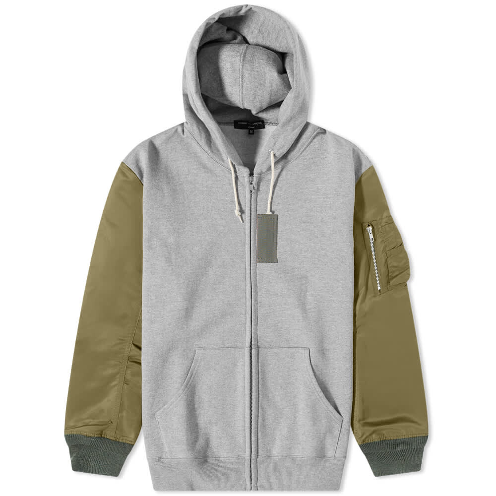 

Толстовка Comme des Garçons Homme MA-1 Sleeves Zip Hoody