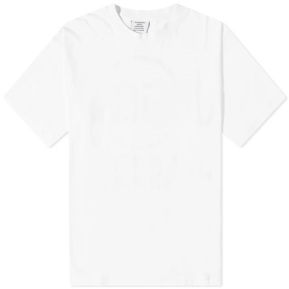 

Футболка VETEMENTS Inside Out Tee, Белый