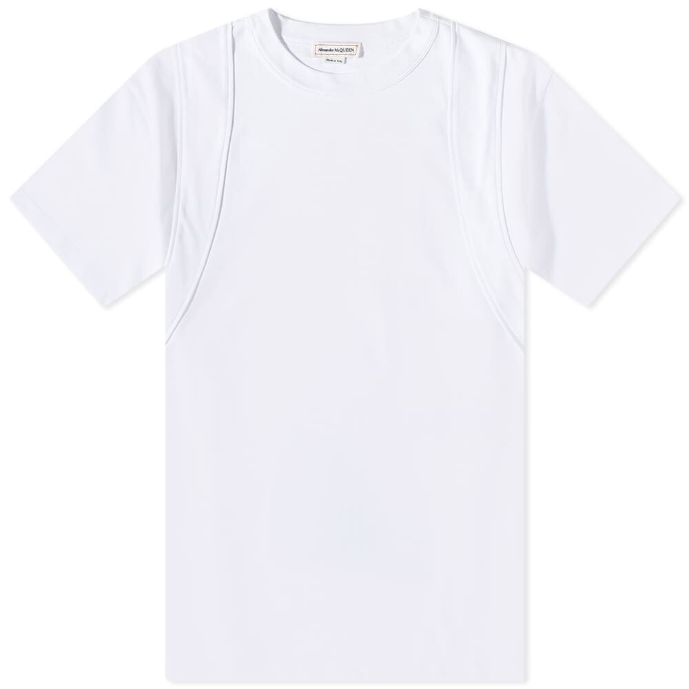 

Футболка Alexander McQueen Harness Taping Tee, Белый