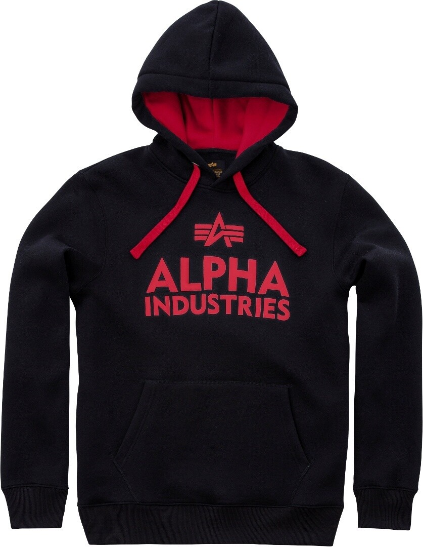 

Толстовка Alpha Industries Foam Print мужская, черно-красная