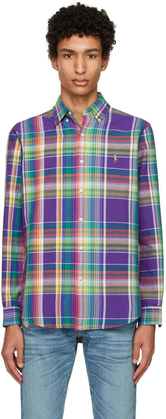 

Пурпурная рубашка в шотландскую клетку Polo Ralph Lauren