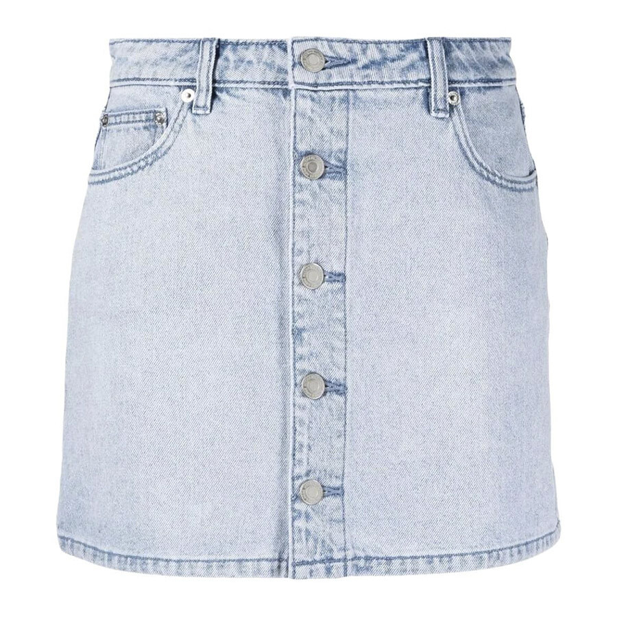 

Юбка Michael Kors Exposed Placket Denim, светло-синий