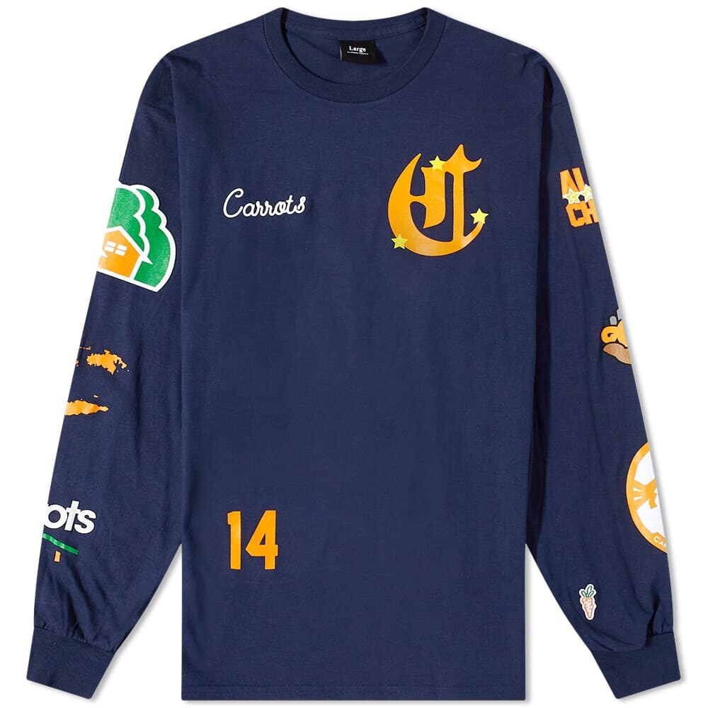 

Футболка Carrots by Anwar Carrots Long Sleeve Varsity Tee, Синий