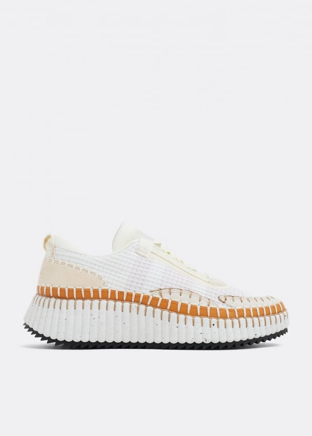 

Кроссовки CHLOÉ Nama sneakers, белый