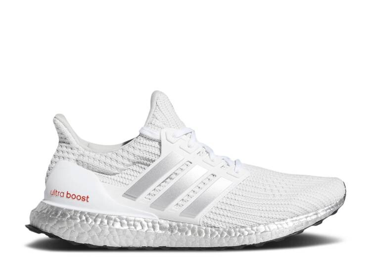 

Кроссовки Adidas ULTRABOOST 4.0 DNA 'WHITE SILVER METALLIC', белый, Белый;серый
