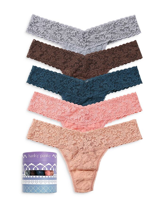 

Трусики Hanky ​​Panky Signature с низкой посадкой, набор из 5 шт Hanky Panky, коричневый