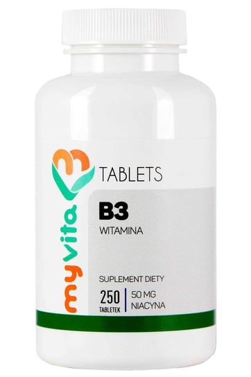 MyVita, Витамин B3 50 мг, пищевая добавка, 250 таблеток Proness