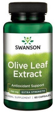 Swanson, Экстракт оливковых листьев Оливковый лист 750 мг 60 К.