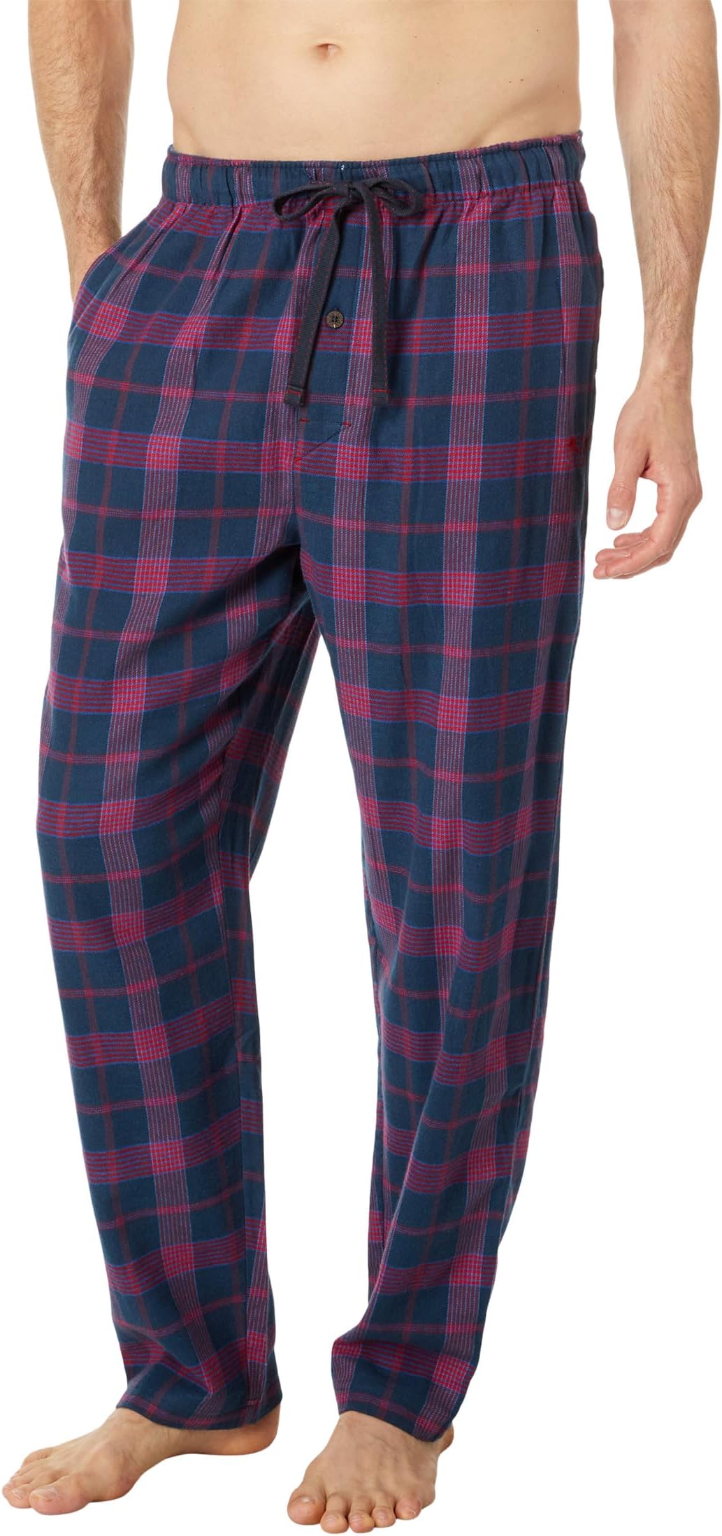 Фланелевые пижамные брюки Tommy Bahama, цвет Navy Plaid