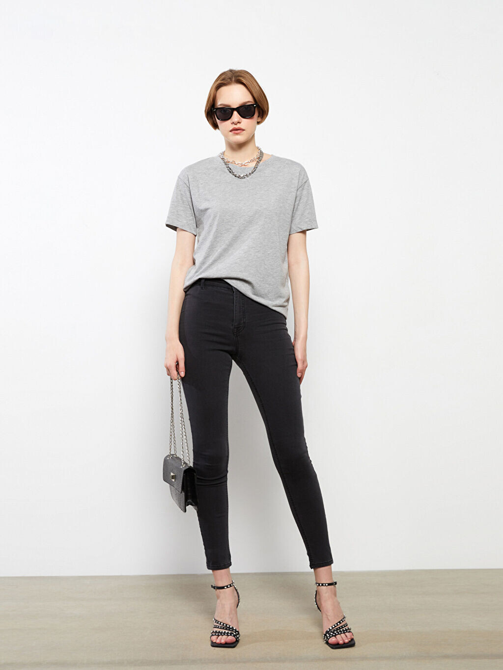 

Супероблегающие женские джинсы с высокой талией LCW Jeans
