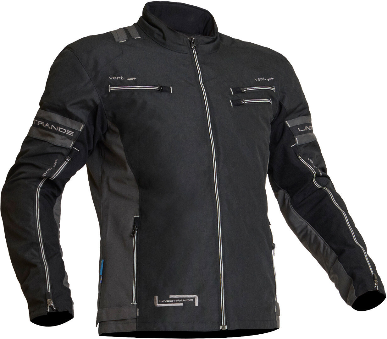 Куртка Lindstrands Lysvik Водонепроницаемая мотоциклетная текстильная, черная