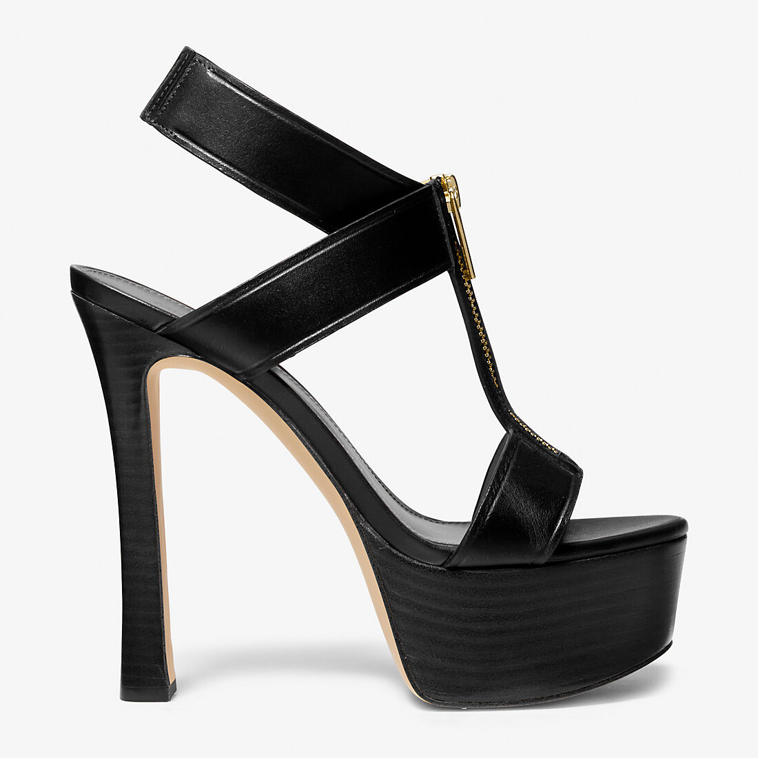

Сандалии MICHAEL Michael Kors Berkley Leather Platform, черный