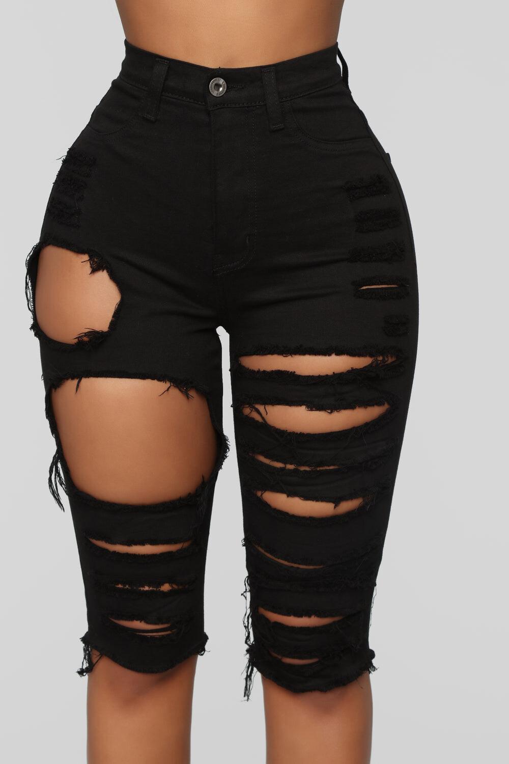 

Джинсовые шорты Fashion Nova 4222B, черный