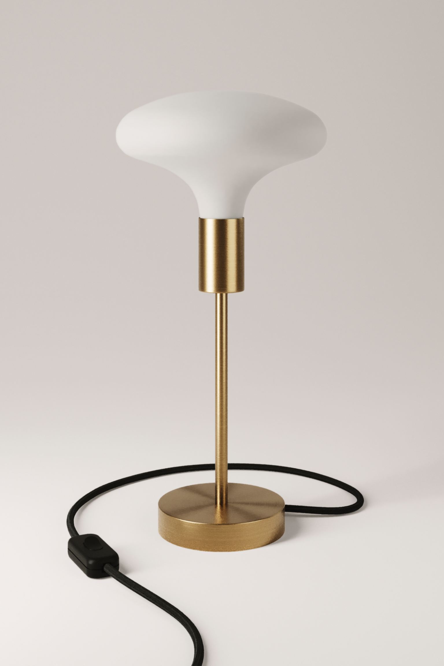 Настольная лампа Creative Cables Metal Porcelain Bulb, бронзовый настольная лампа ракурс размер 14x55x33 см 6вт 1xled ip 20