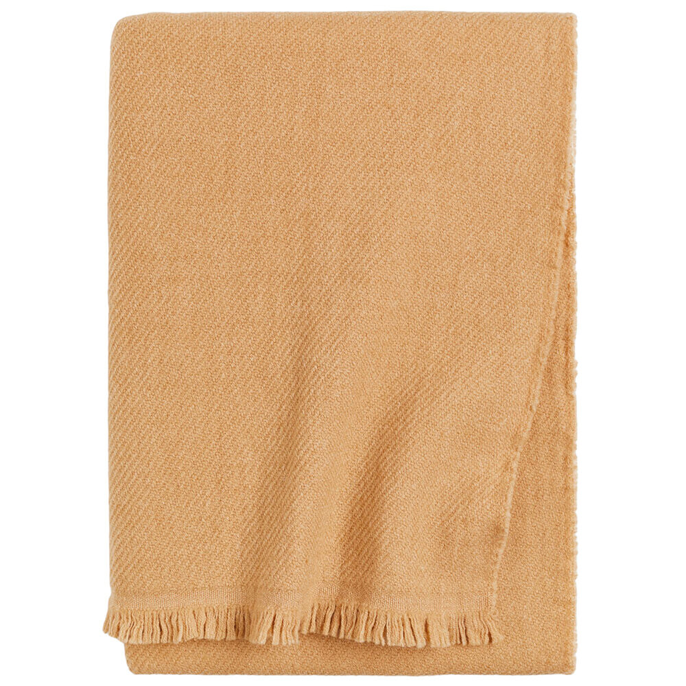 

Плед H&M Home Wool, светло-коричневый