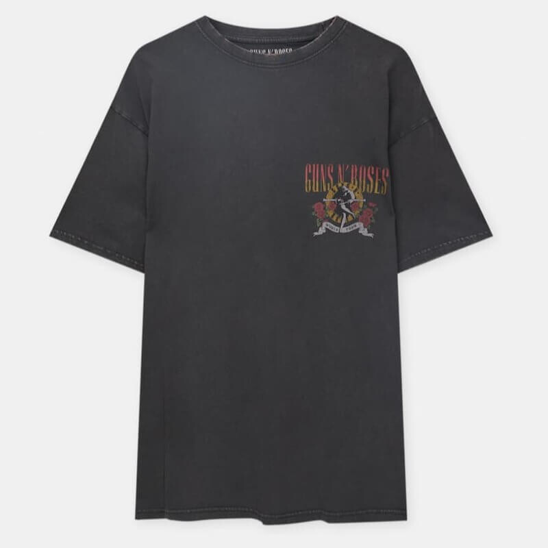 

Футболка Pull&Bear Guns N'roses World Tour, черный