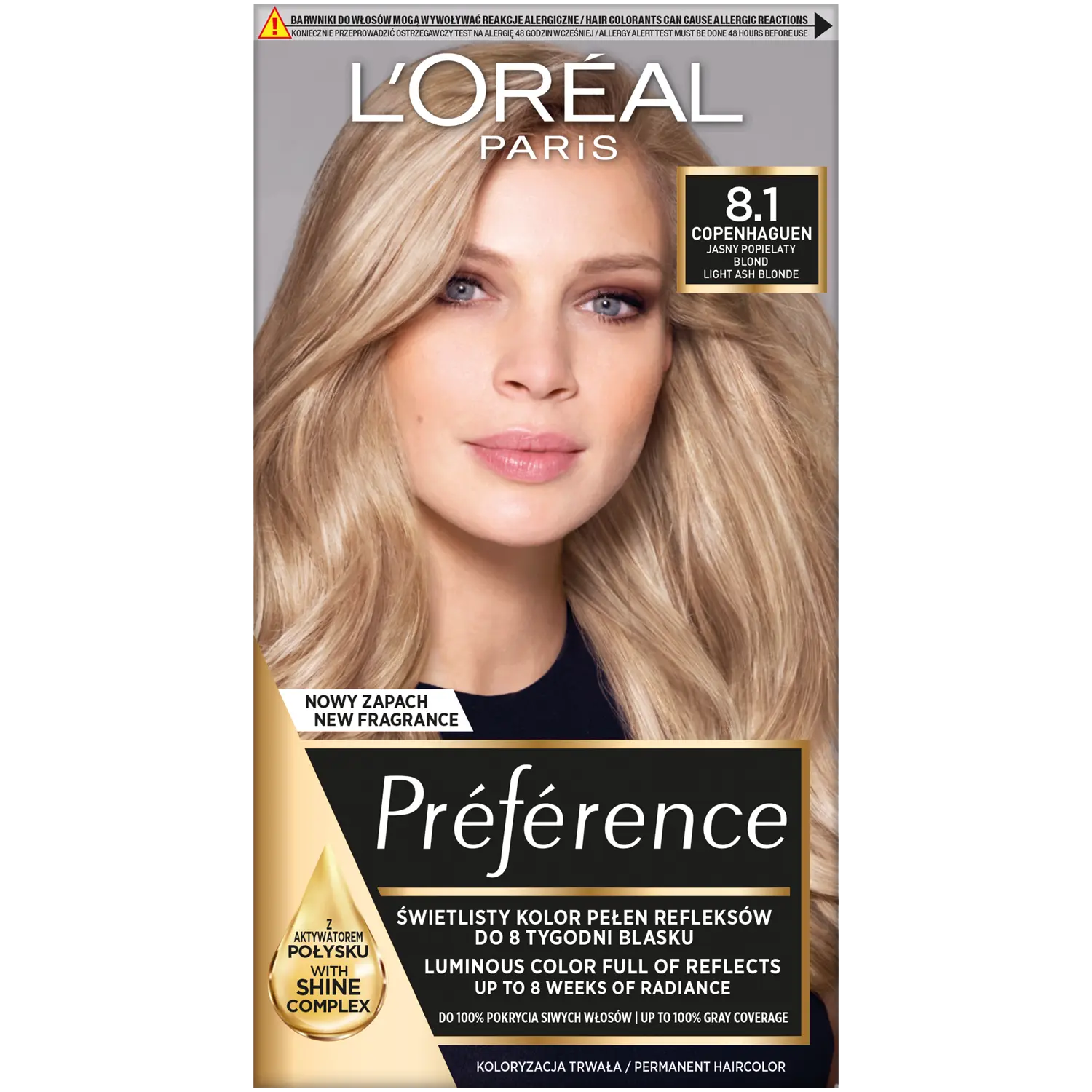 

L'Oréal Paris Récital Préférence краска для волос Wbis 8.1 светло-русый пепельный, 1 упаковка