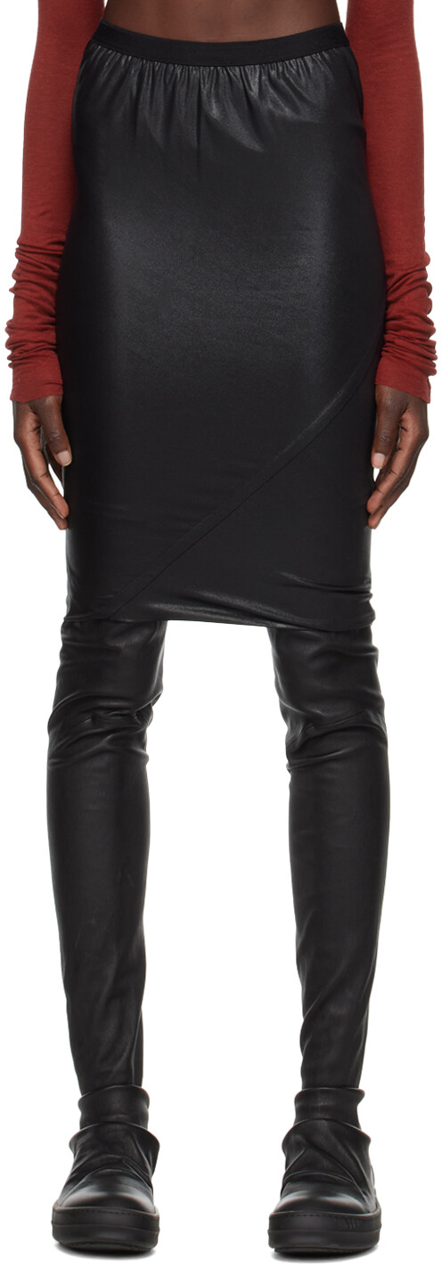 

Черная мини-юбка Wolfy Rick Owens Lilies
