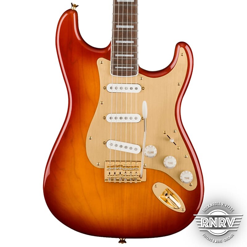 

Squier 40th Anniversary Gold Edition Stratocaster - Sienna Sunburst Fender
