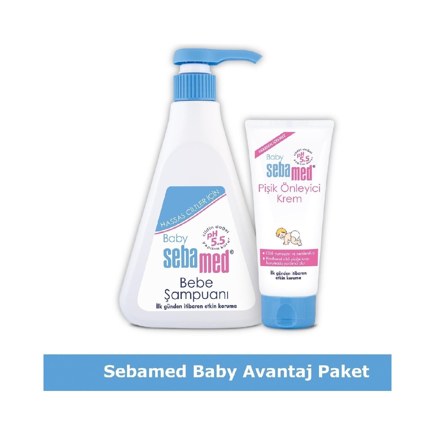 

Шампунь Sebamed Baby, 500 мл + Крем Sebamed Baby против сыпи, 100 мл
