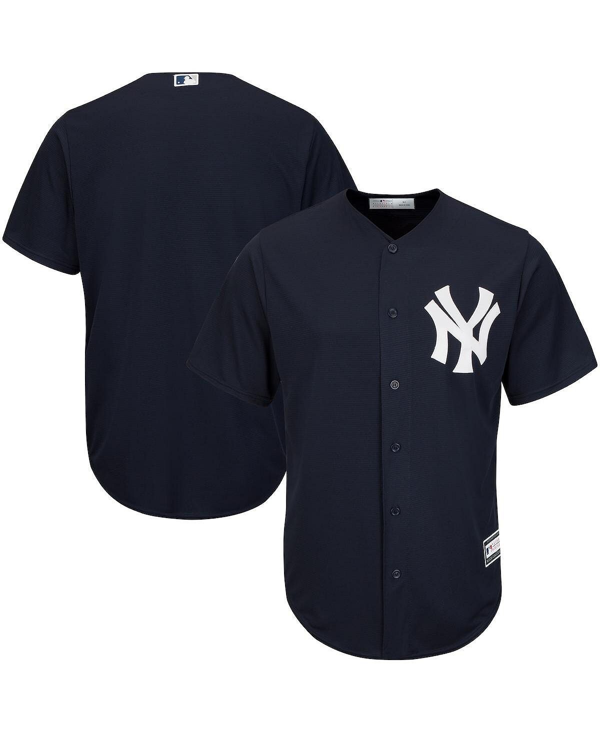 

Мужская темно-синяя футболка new york yankees big and tall replica team Profile, синий