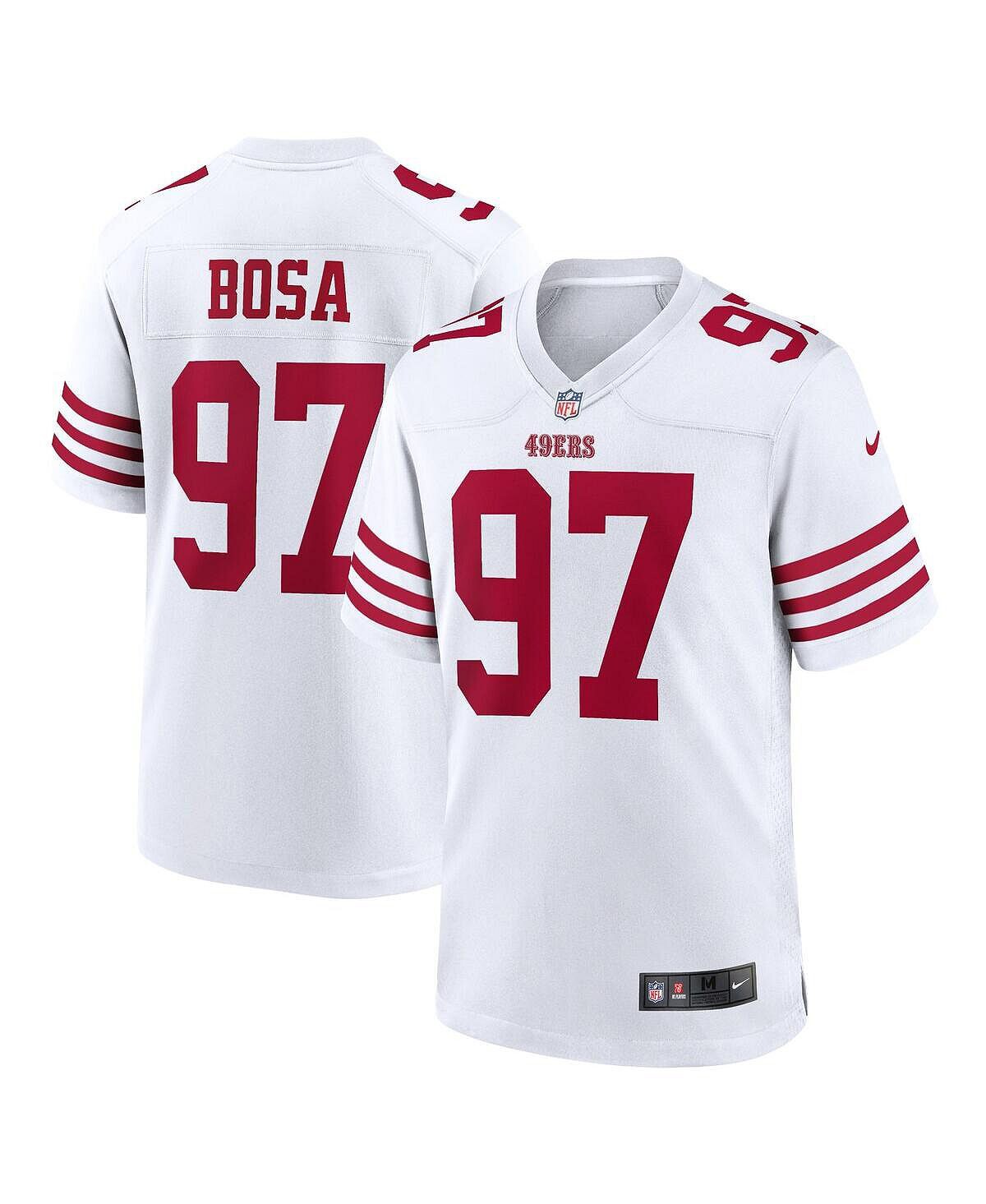 

Мужская футболка nick bosa white san francisco 49ers player game Nike, белый