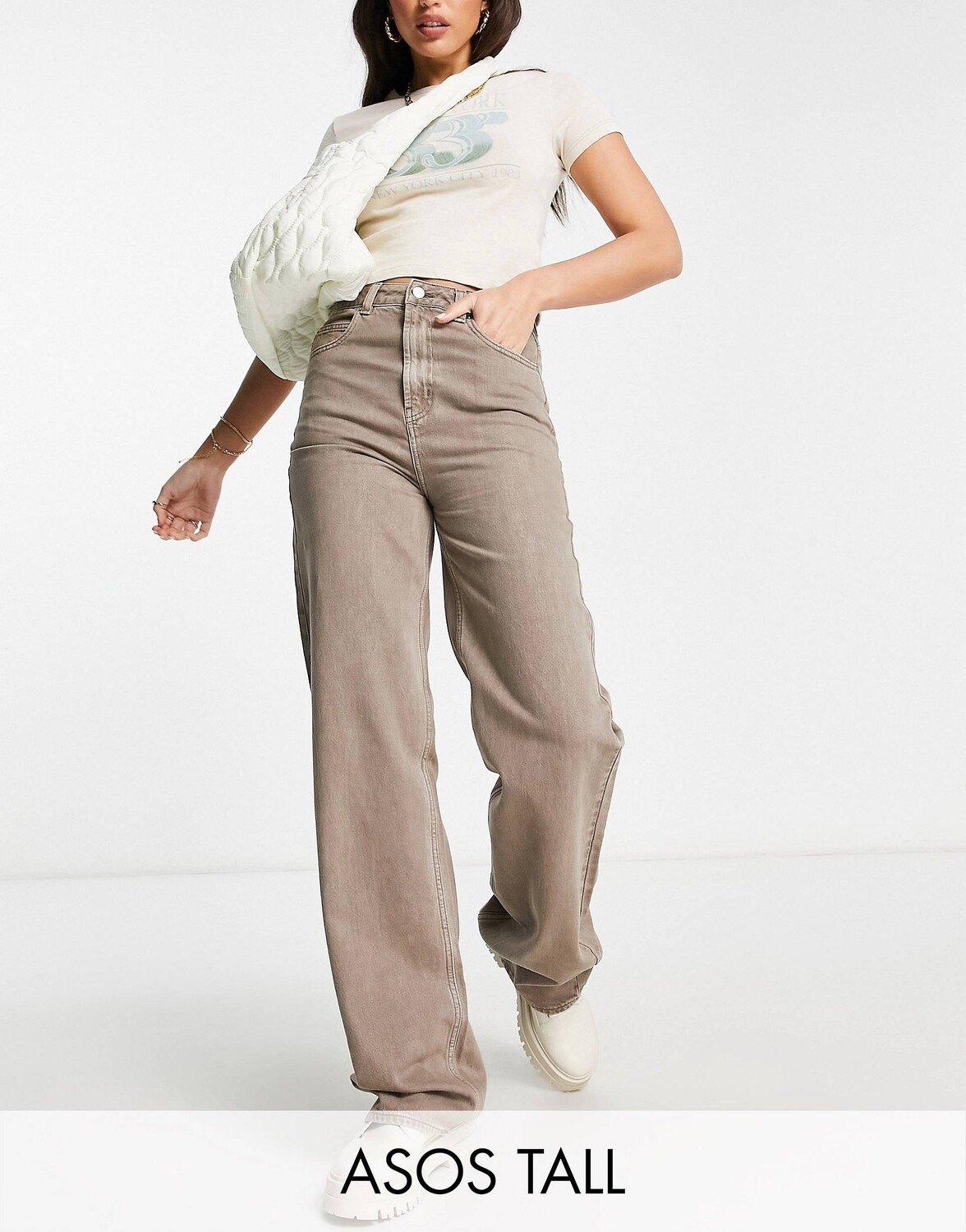 

Коричневые джинсы ASOS DESIGN Tall