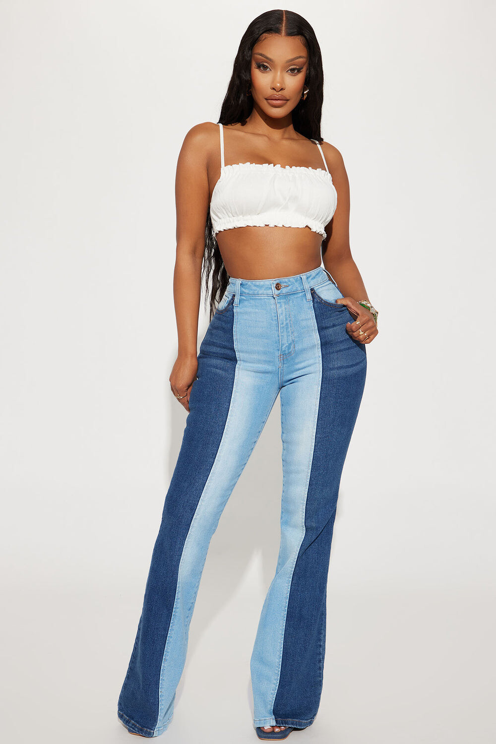 

Джинсы Fashion Nova FNN23541BR6, синий