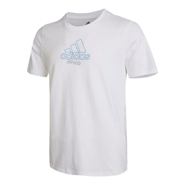 

Футболка Men's adidas Back Printing Casual IB9423, белый