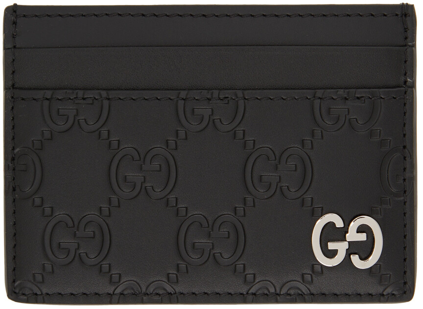 

Футляр для визиток Gucci Signature черного цвета