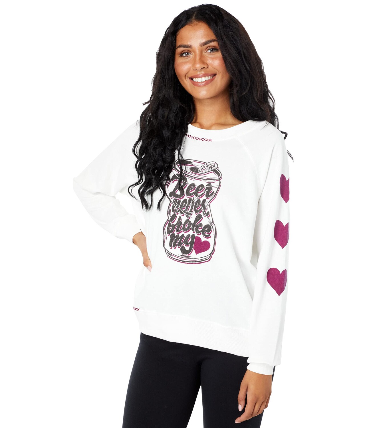 

Толстовка Wildfox, Beer Never Broke My Heart Broken Hearted Sweatshirt