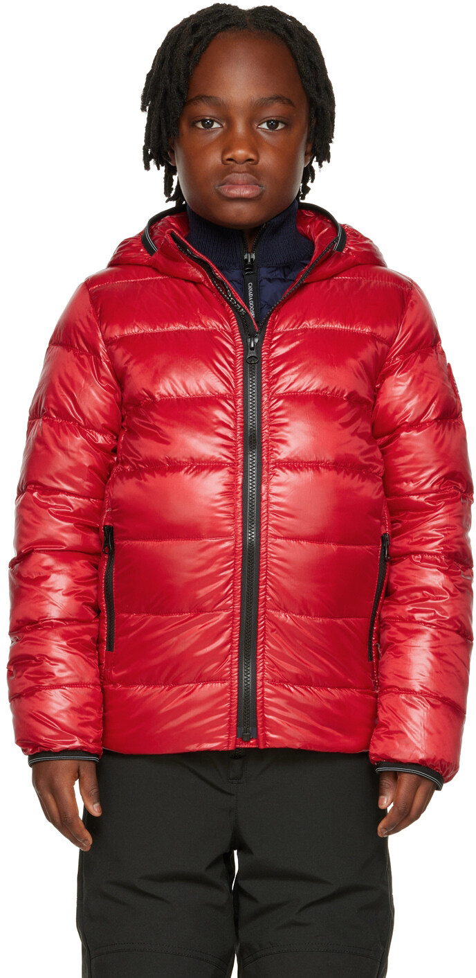 

Детская красная пуховая куртка с капюшоном Crofton Canada Goose Kids, Красный