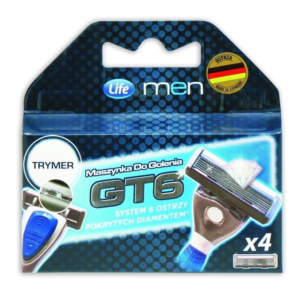 

Life Men GT6 Refills картриджи для бритвы, 4 шт.