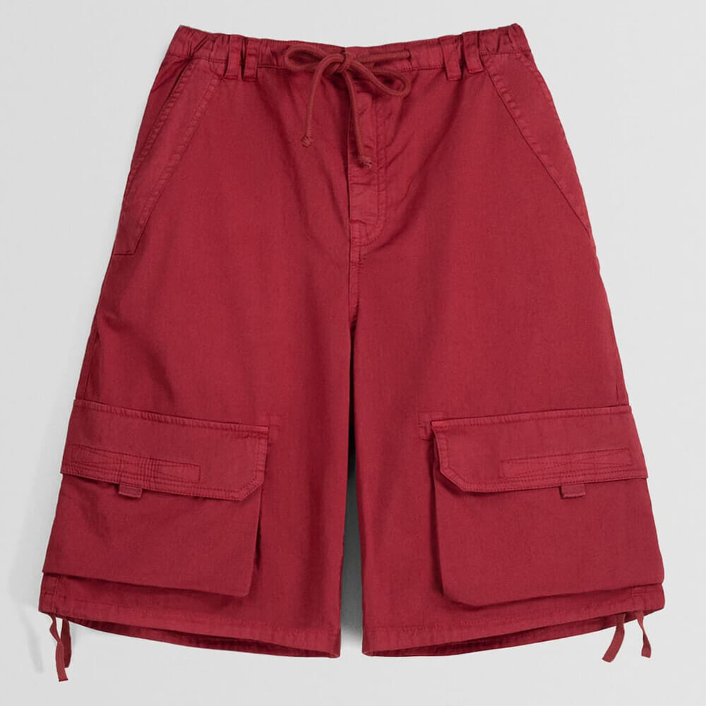 

Шорты бермуды Bershka Skater, красный