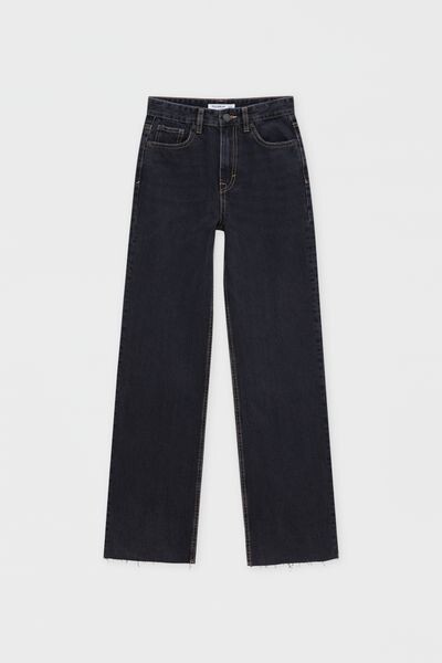 

Джинсы прямого кроя с завышенной талией PULL&BEAR