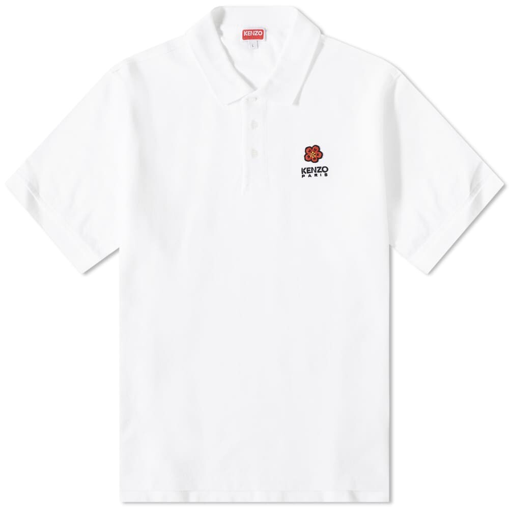 

Футболка Kenzo PARIS Boke Flower Crest Classic Polo, Белый