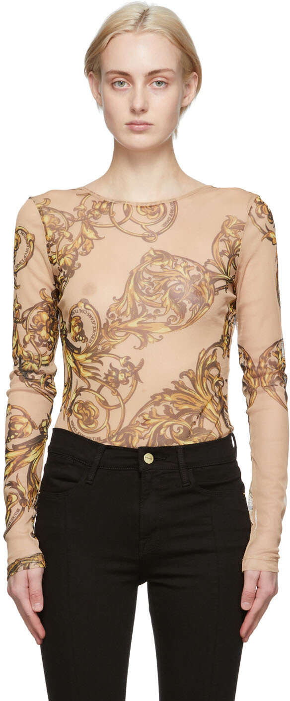 

Бежевое боди Regalia Baroque Versace Jeans Couture