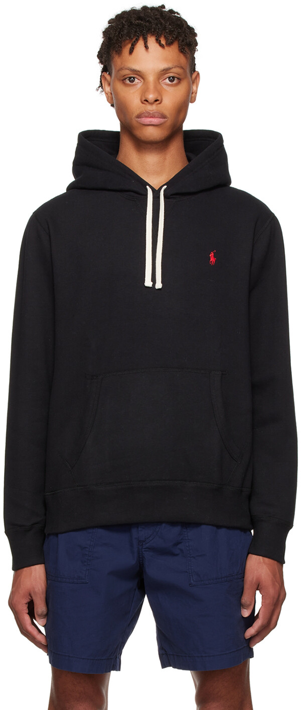 

Черный худи из хлопка Polo Ralph Lauren